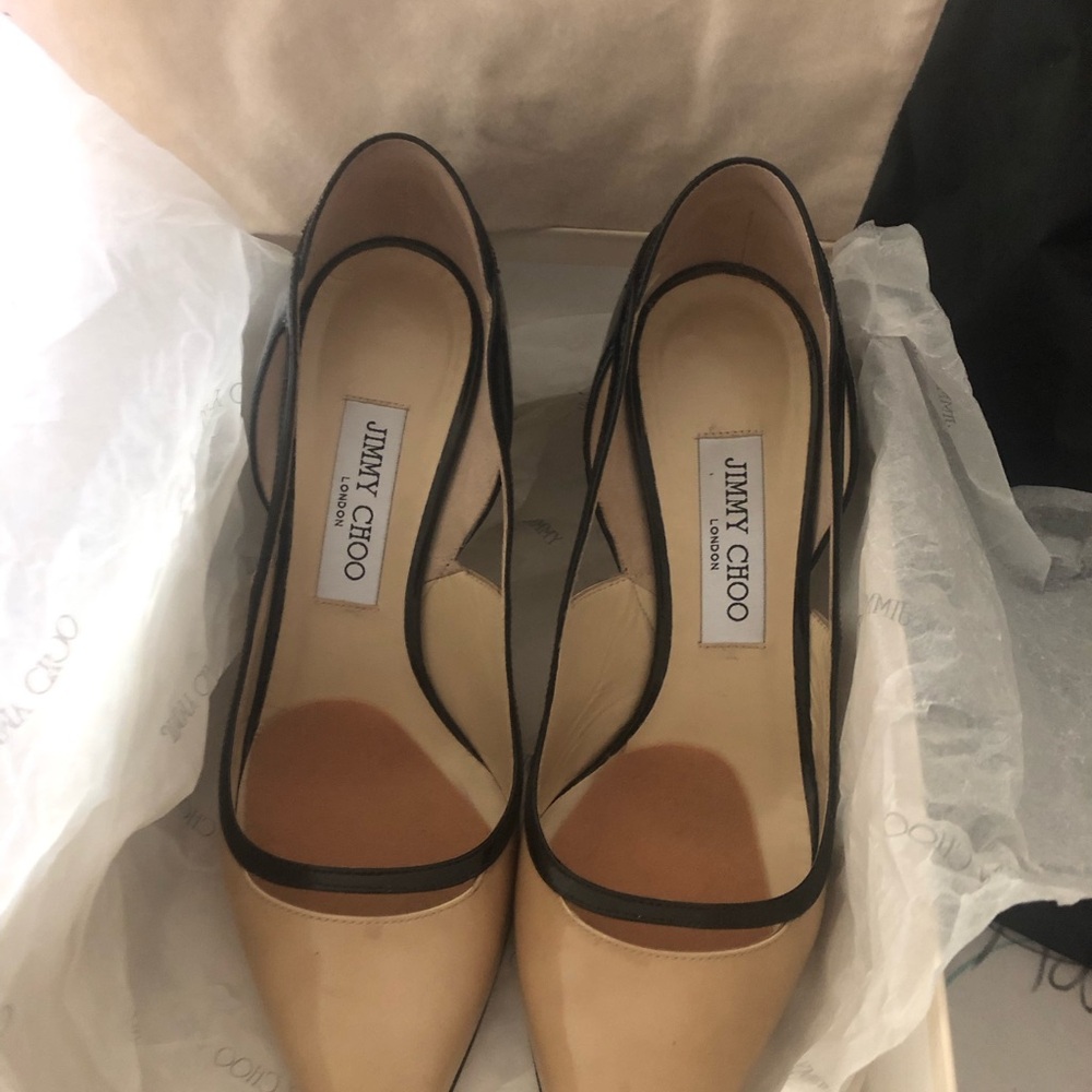 Jimmy Choo Tan Stiletto Heels